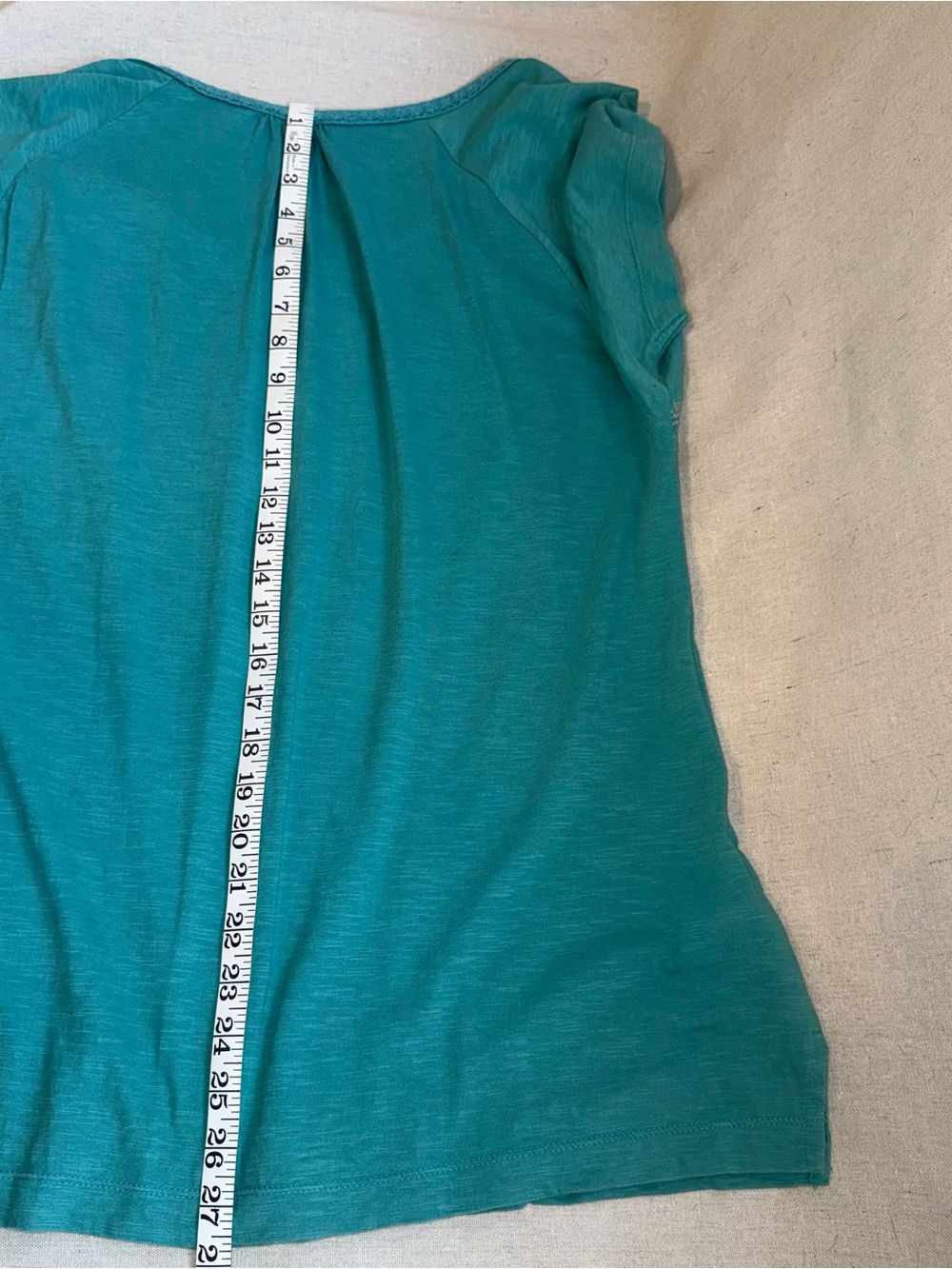 Eddie Bauer Short Sleeve Tee Teal Green with Tan Details Size XL - Picture 9 of 12